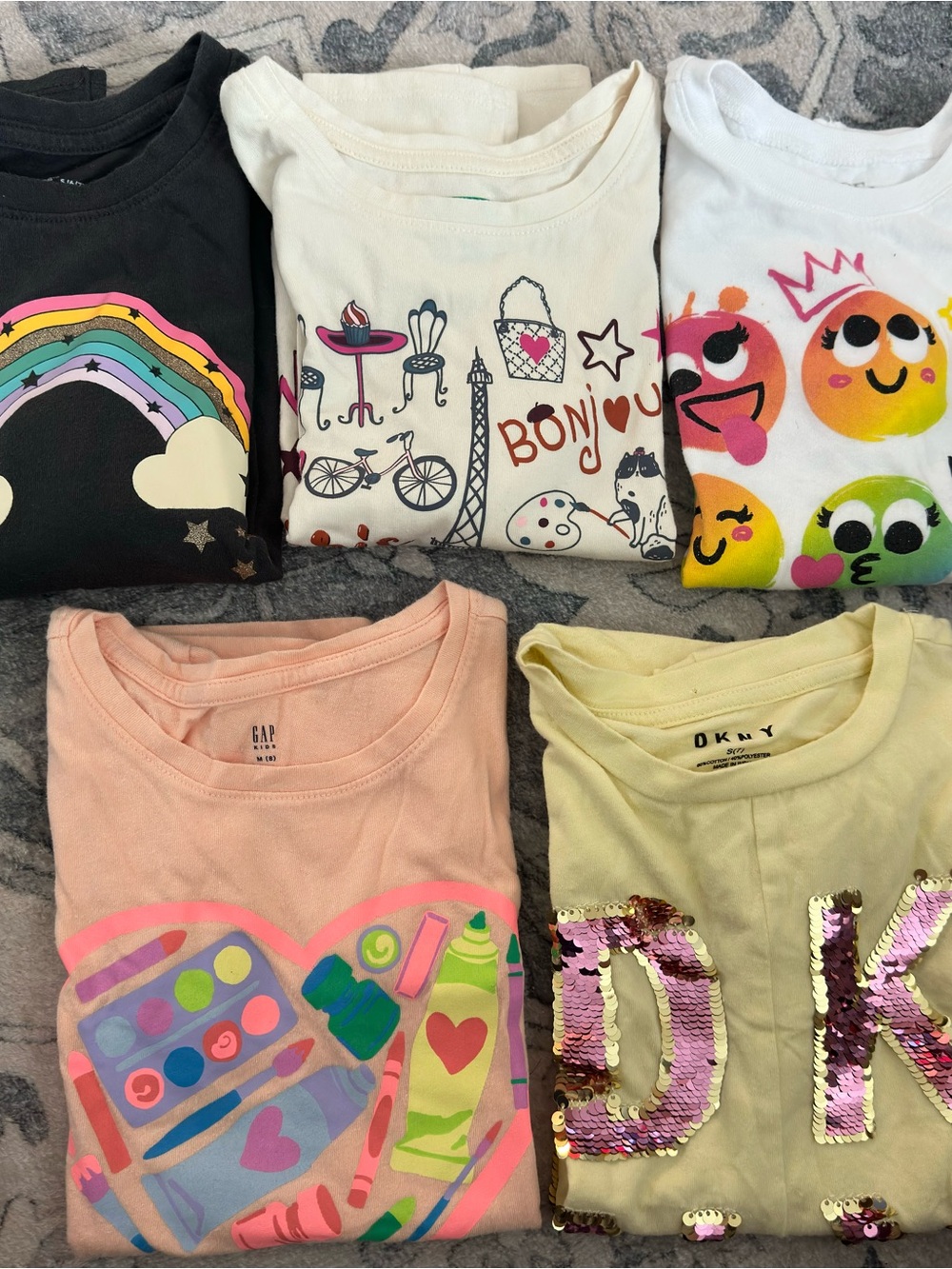 Long sleeves & T-shirt Bundle Girls Size 6-7/8